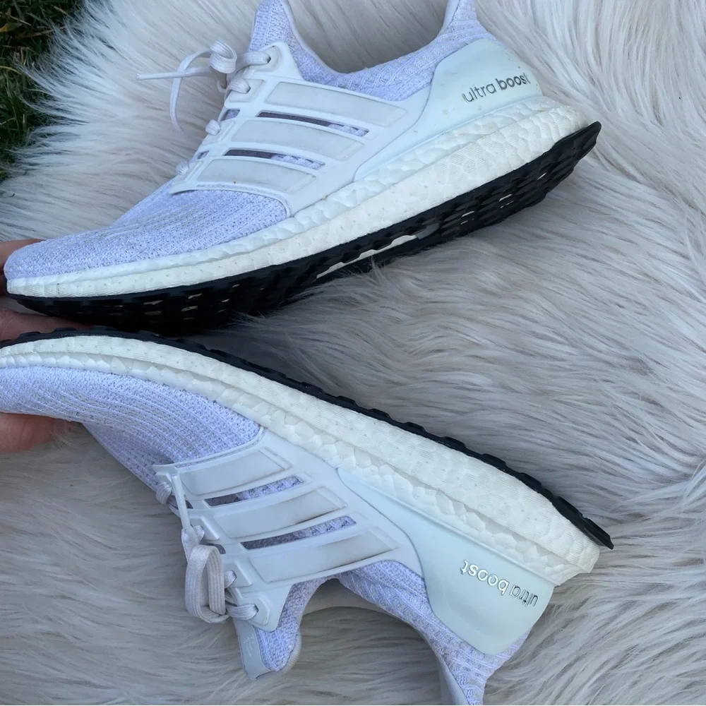 Adidas Ultra Boost 3.0 white sneakers 8.5